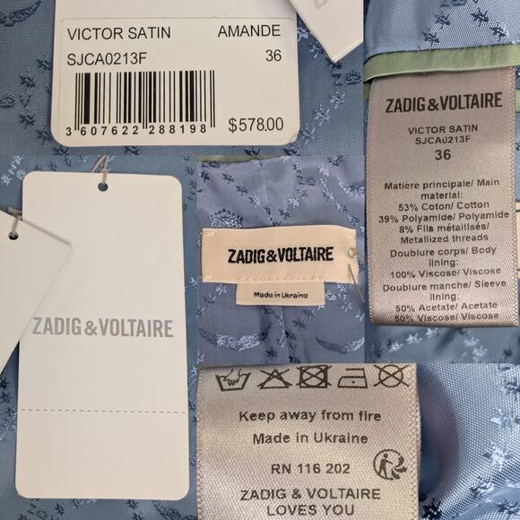 Zadig & Voltaire Light Green Blazer - Picture 8 of 11